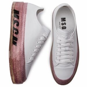 MSGM Women's Floating Sneakers with Pink Sole